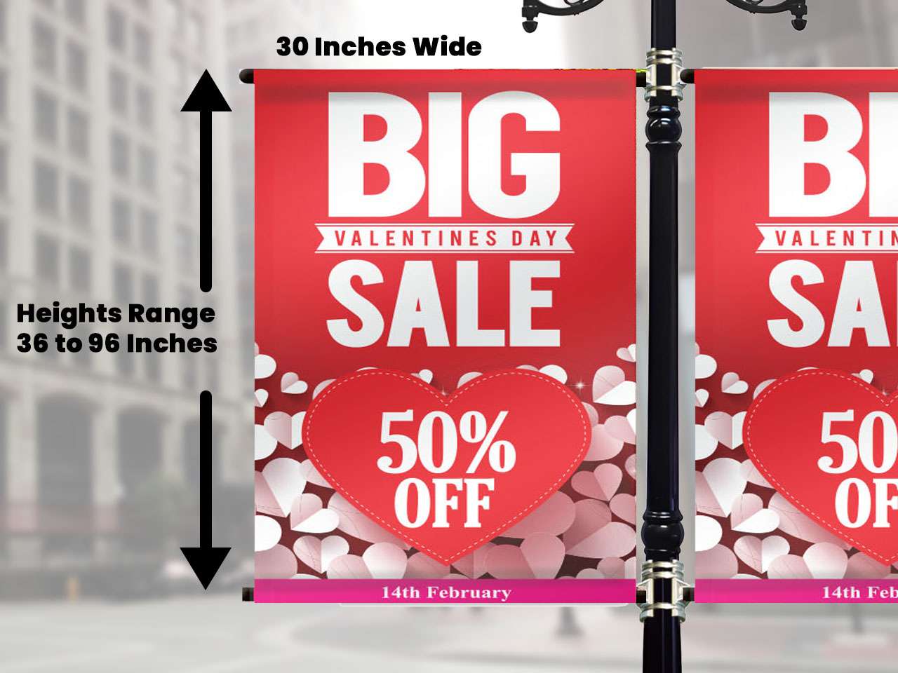 30" Wide Pole Banners